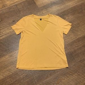 Forever 21 V-neck Choker Tee